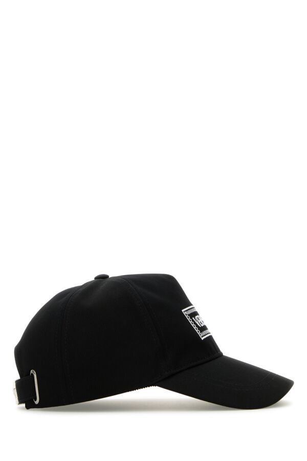 Versace Black Cotton Baseball Cap Size ONE SIZE - 4 Thumbnail