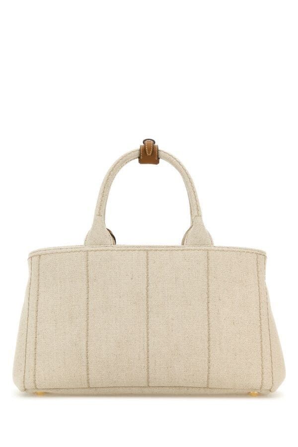 Prada Sand Canvas Shopping Bag Size ONE SIZE - 5 Thumbnail