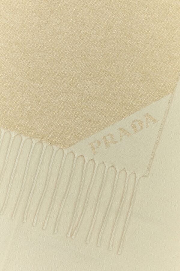 Prada Sand Silk Blend Scarf Size ONE SIZE - 4 Thumbnail