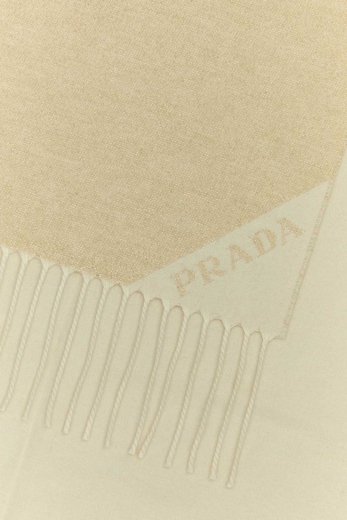 Prada Sand Silk Blend Scarf Size ONE SIZE - 2 Thumbnail