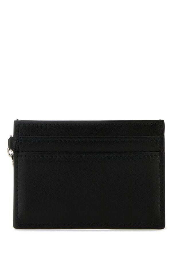 Alexander McQueen Black Leather Sling Card Holder Size ONE SIZE - 5 Thumbnail