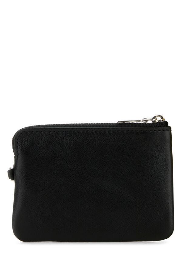 Alexander McQueen Black Leather Sling Card Holder Size ONE SIZE - 5 Thumbnail