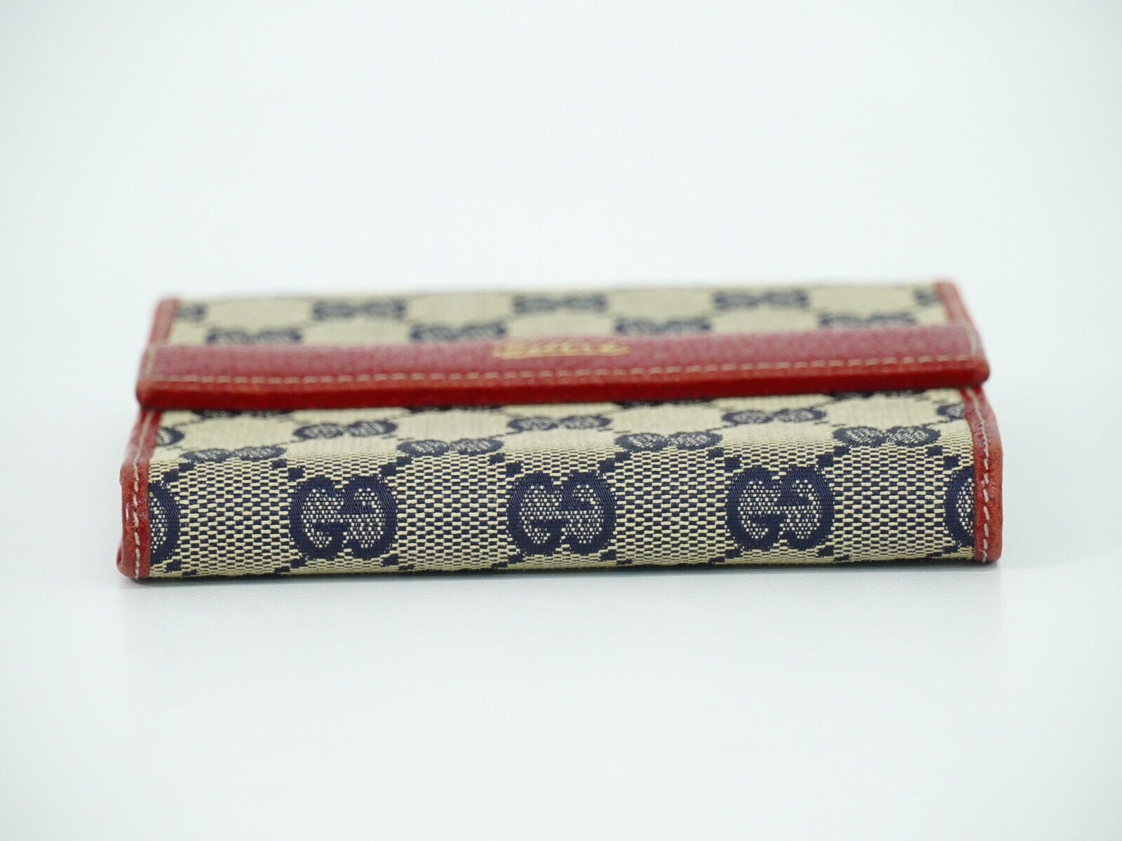 Gucci Navy Canvas Wallet (Pre-Owned) Size ONE SIZE - 3 Thumbnail