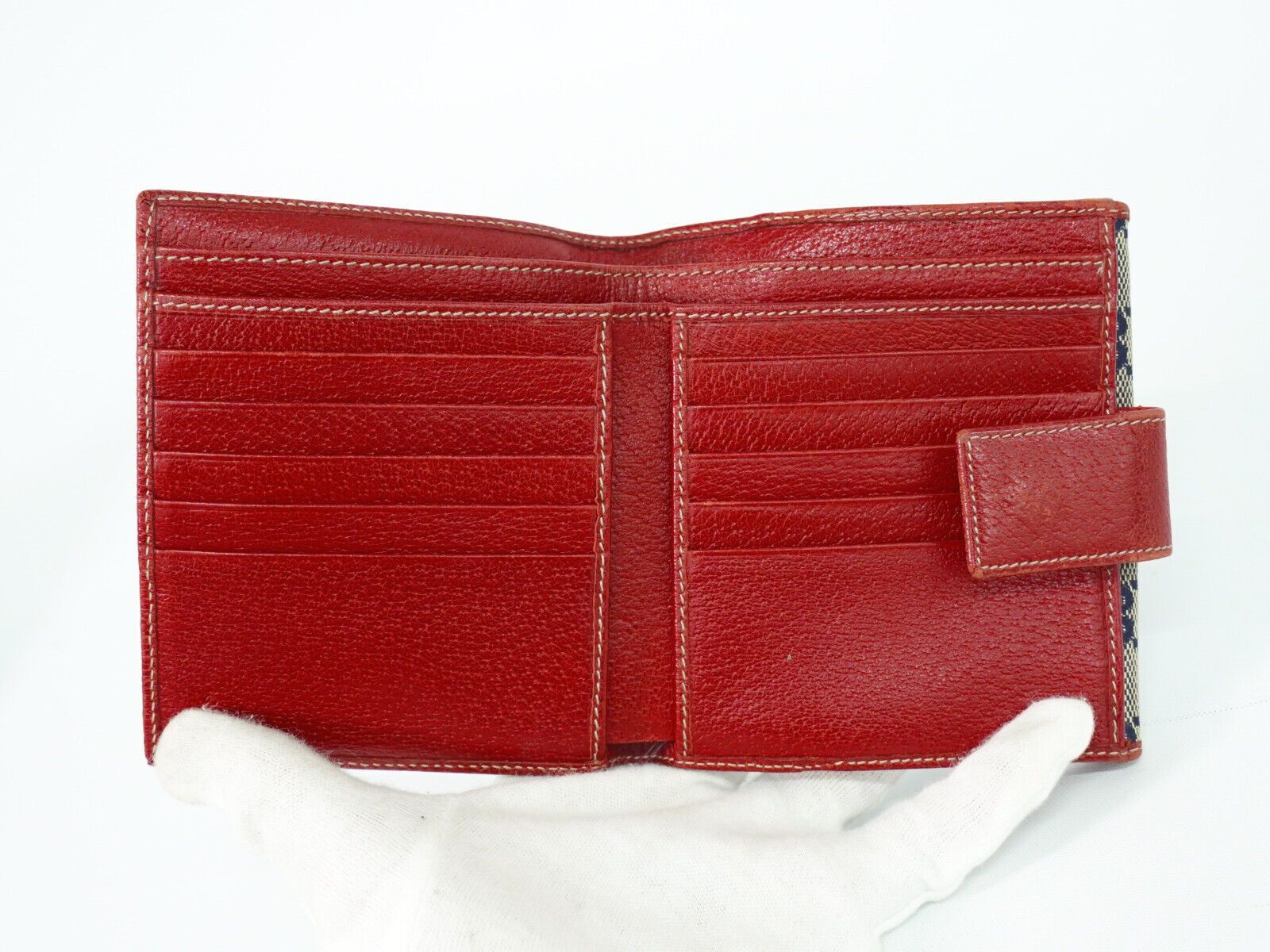 Gucci Navy Canvas Wallet (Pre-Owned) Size ONE SIZE - 6 Thumbnail