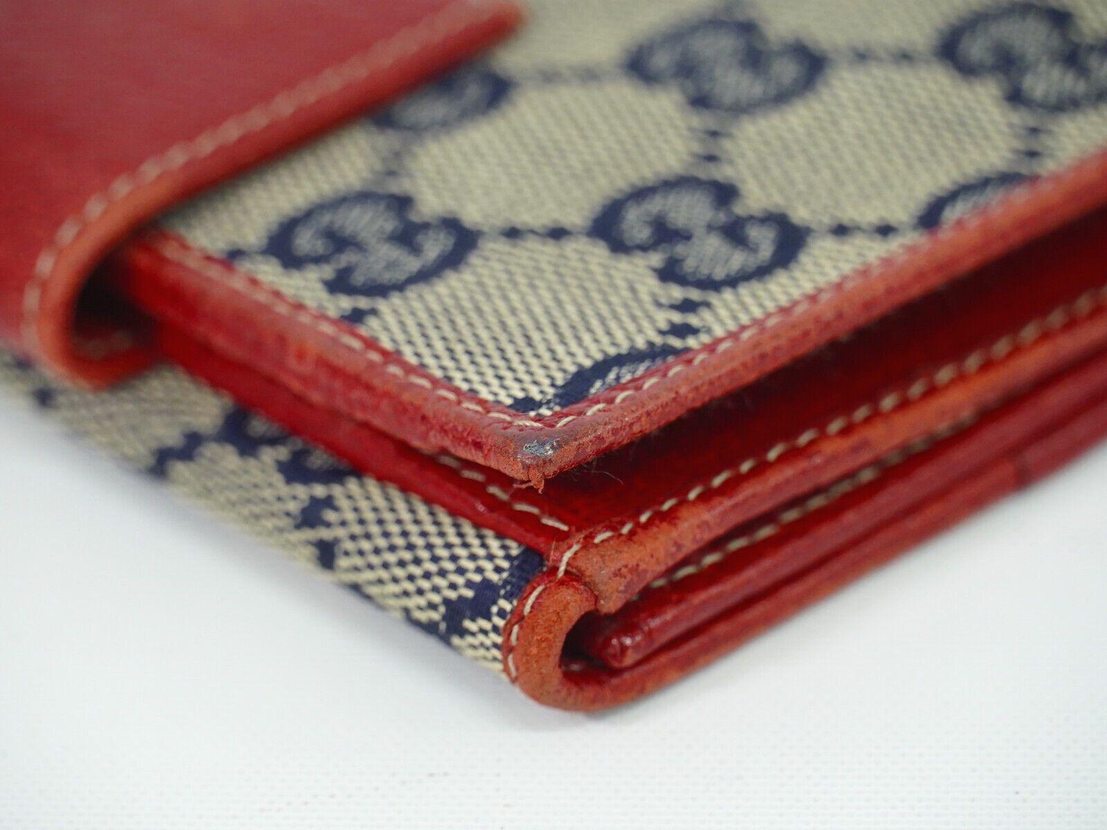 Gucci Navy Canvas Wallet (Pre-Owned) Size ONE SIZE - 4 Thumbnail