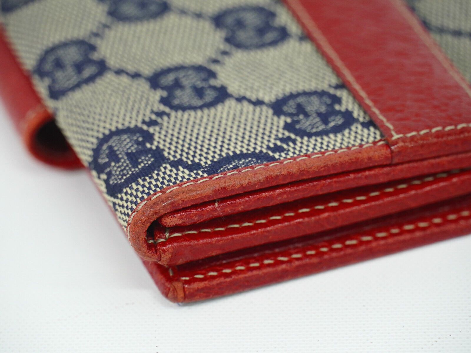 Gucci Navy Canvas Wallet (Pre-Owned) Size ONE SIZE - 5 Thumbnail
