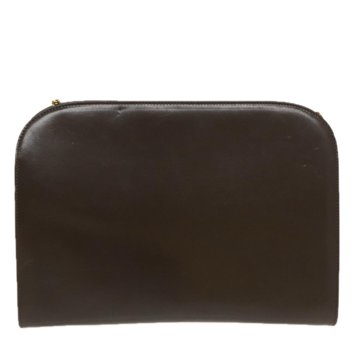 Salvatore Ferragamo Gancini Brown Leather Shoulder Bag (Pre-Owned) Size ONE SIZE - 2 Thumbnail