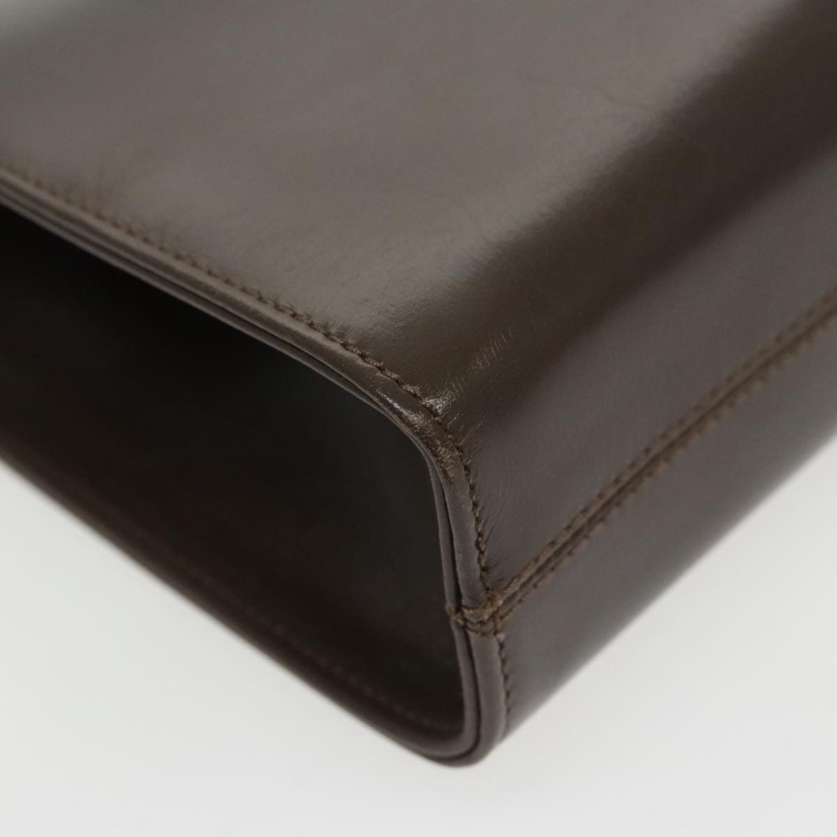 Salvatore Ferragamo Gancini Brown Leather Shoulder Bag (Pre-Owned) Size ONE SIZE - 10 Thumbnail