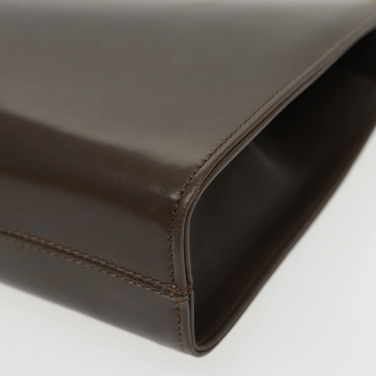 Salvatore Ferragamo Gancini Brown Leather Shoulder Bag (Pre-Owned) Size ONE SIZE - 7 Thumbnail