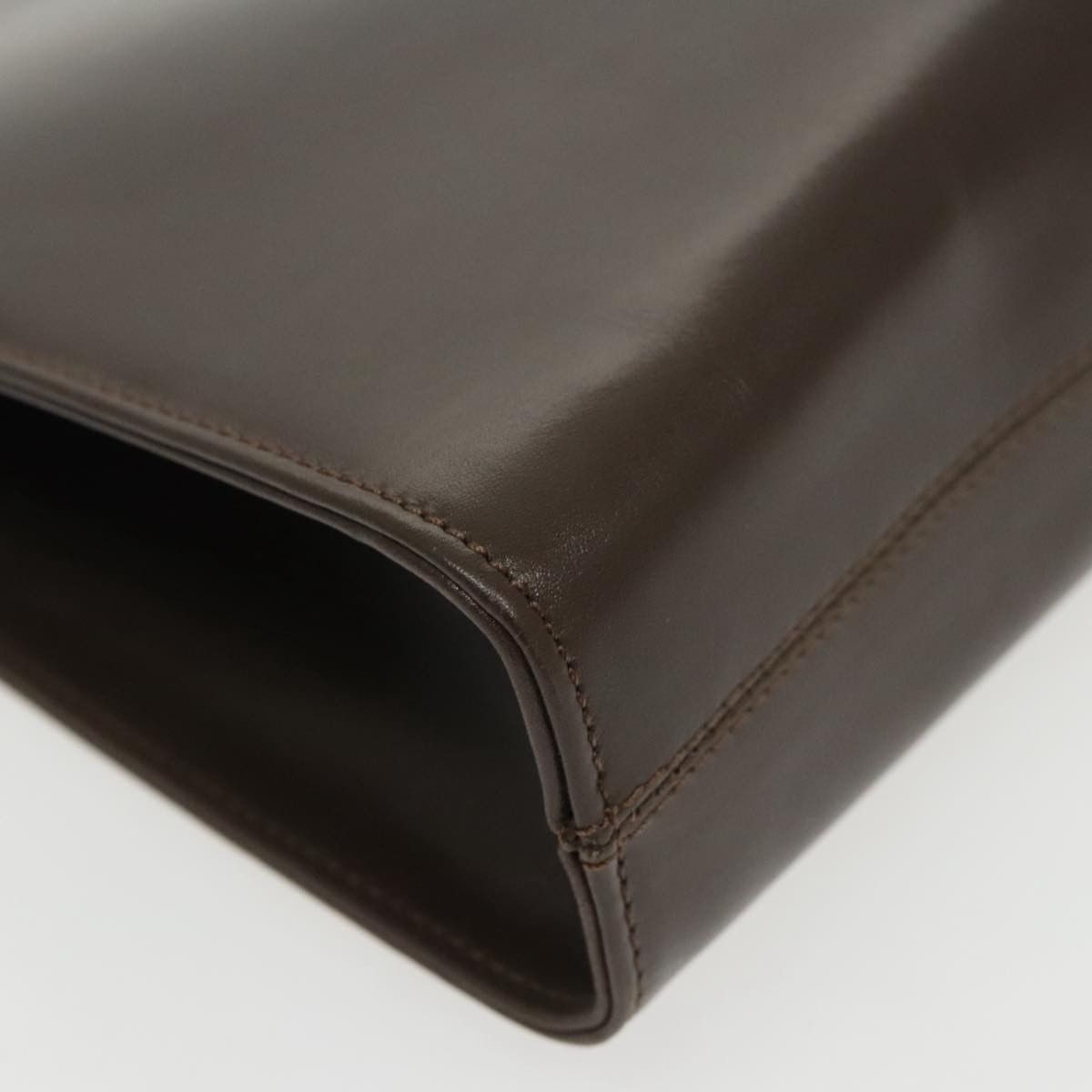 Salvatore Ferragamo Gancini Brown Leather Shoulder Bag (Pre-Owned) Size ONE SIZE - 8 Thumbnail