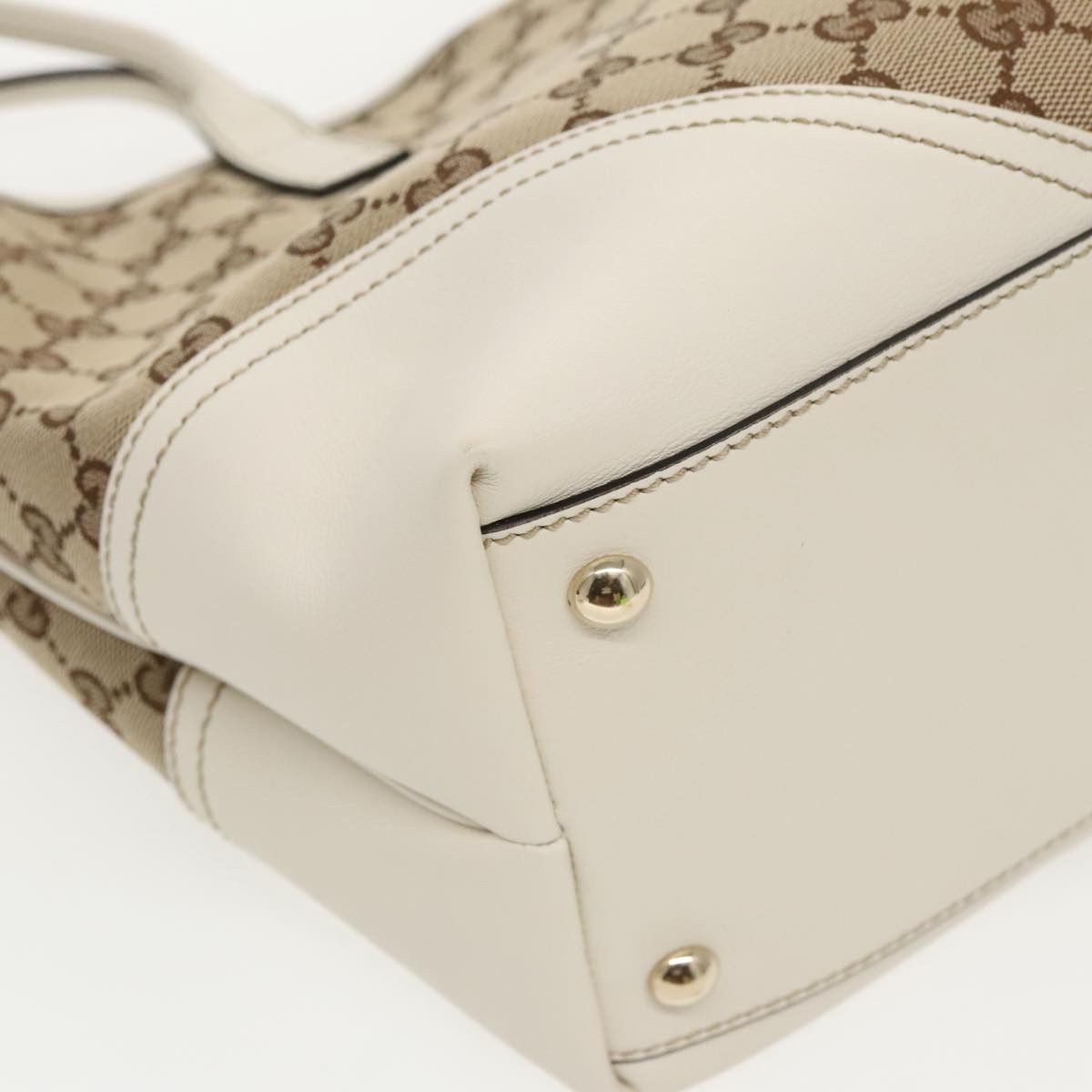 Gucci Britt Beige Canvas Tote Bag (Pre-Owned) Size ONE SIZE - 10 Thumbnail