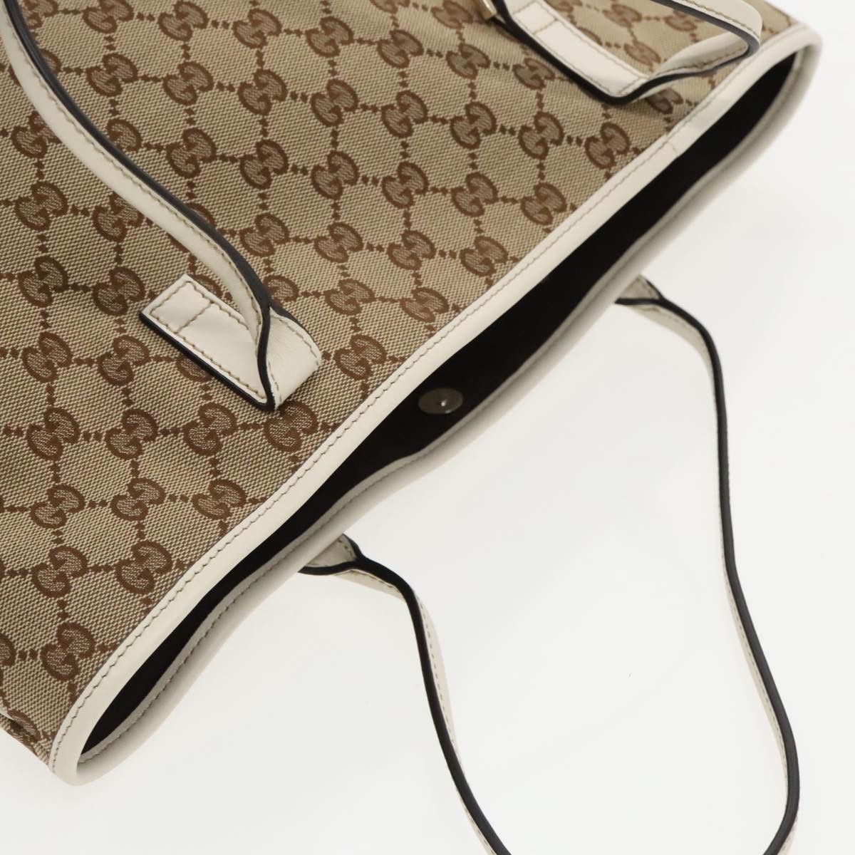 Gucci Britt Beige Canvas Tote Bag (Pre-Owned) Size ONE SIZE - 17 Thumbnail