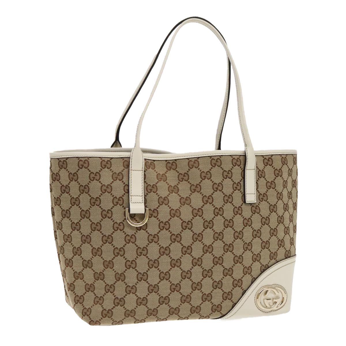 Gucci Britt Beige Canvas Tote Bag (Pre-Owned) Size ONE SIZE - 16 Thumbnail