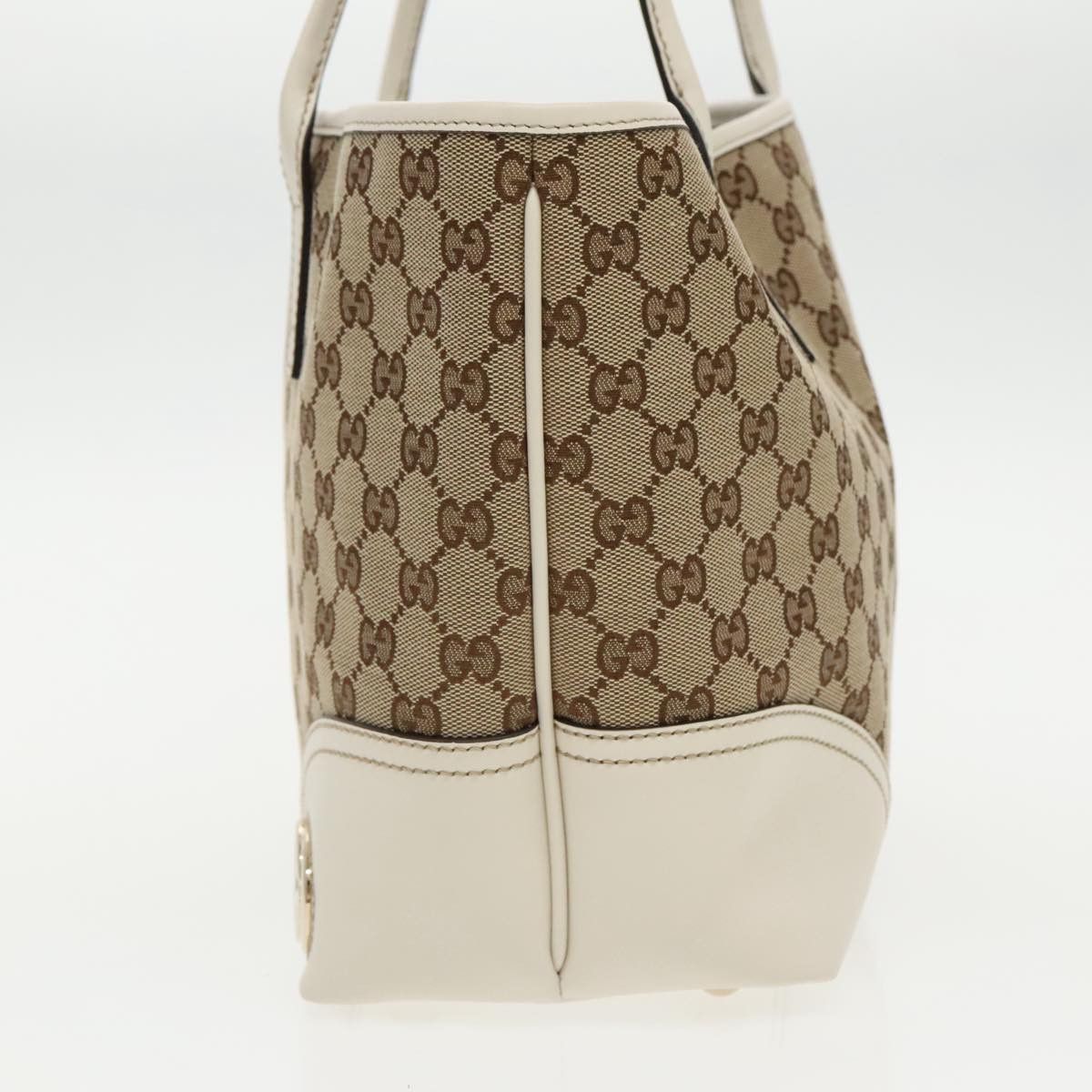 Gucci Britt Beige Canvas Tote Bag (Pre-Owned) Size ONE SIZE - 4 Thumbnail