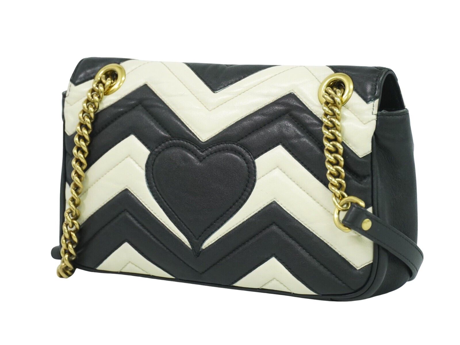 Gucci Gg Marmont Black Leather Shoulder Bag (Pre-Owned) Size ONE SIZE - 2 Thumbnail
