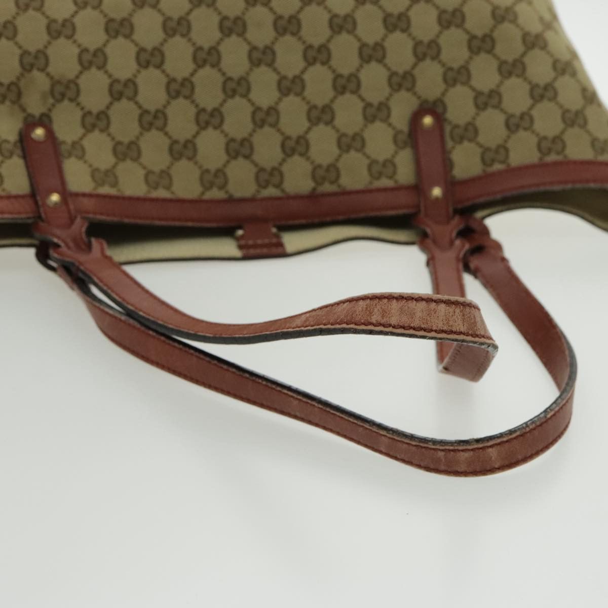 Gucci Beige Canvas Tote Bag (Pre-Owned) Size ONE SIZE - 5 Thumbnail