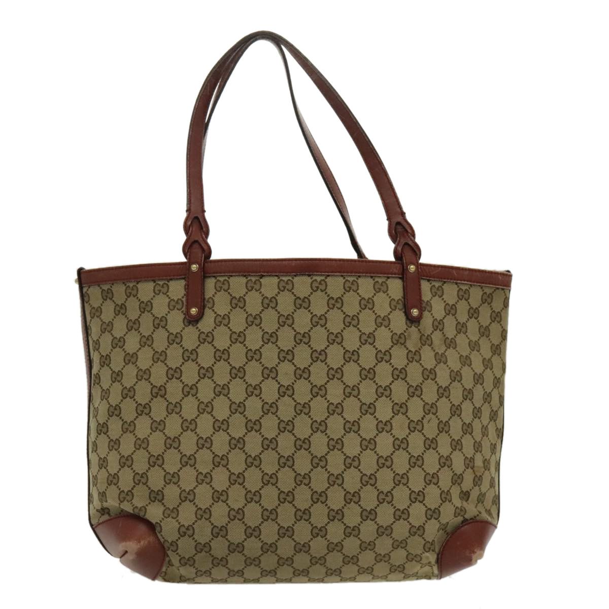 Gucci Beige Canvas Tote Bag (Pre-Owned) Size ONE SIZE - 2 Thumbnail