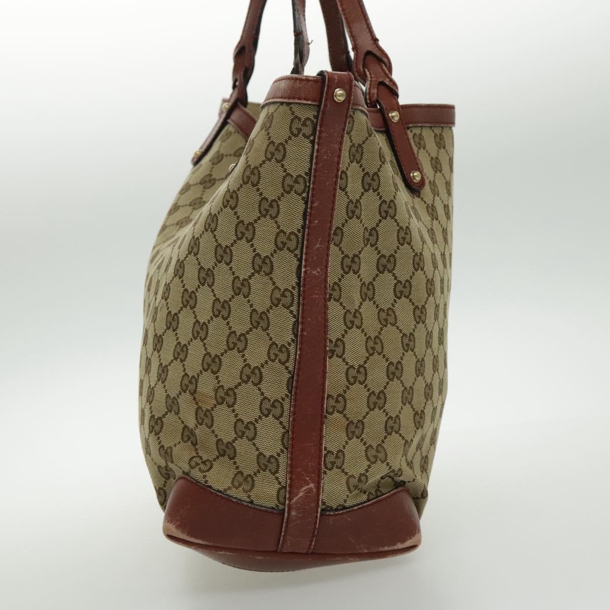Gucci Beige Canvas Tote Bag (Pre-Owned) Size ONE SIZE - 4 Thumbnail