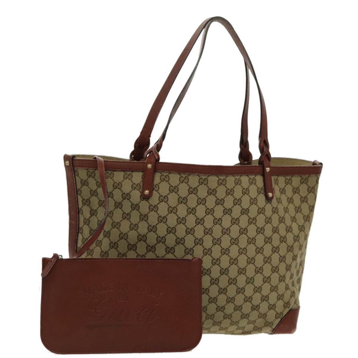 Gucci Beige Canvas Tote Bag (Pre-Owned) Size ONE SIZE - 15 Thumbnail