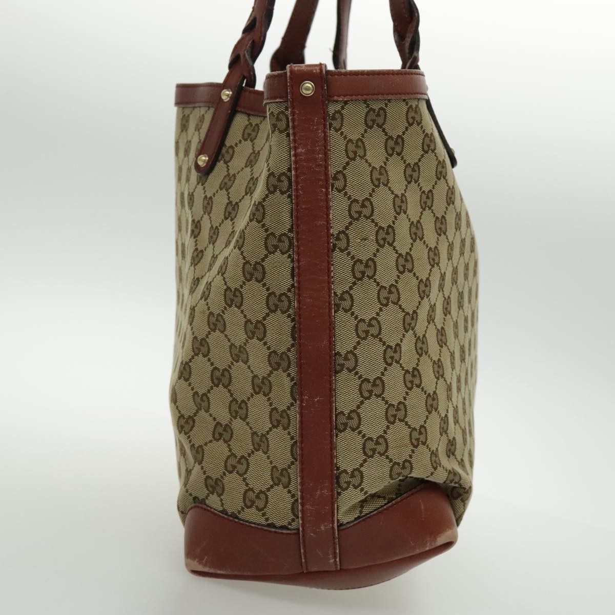 Gucci Beige Canvas Tote Bag (Pre-Owned) Size ONE SIZE - 3 Thumbnail