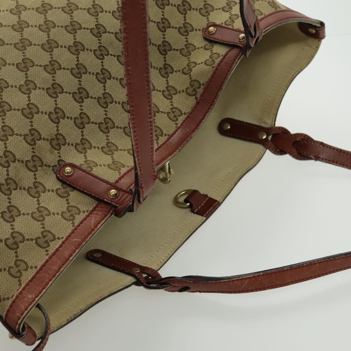 Gucci Beige Canvas Tote Bag (Pre-Owned) Size ONE SIZE - 16 Thumbnail