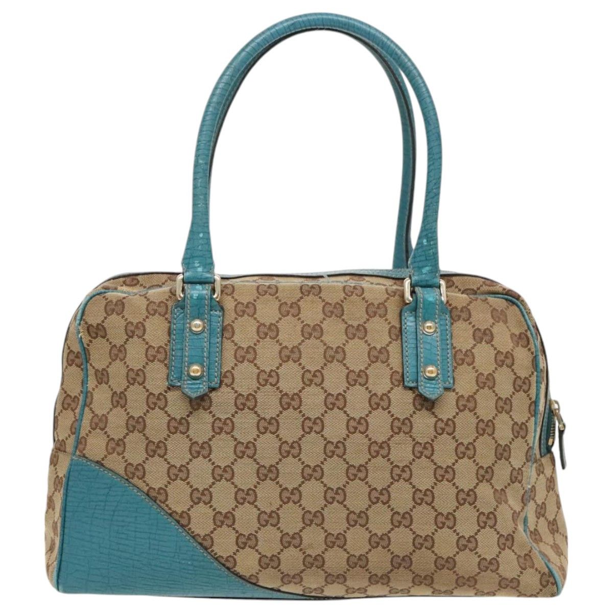 Gucci Horsebit Beige Canvas Tote Bag (Pre-Owned) Size ONE SIZE - 2 Thumbnail