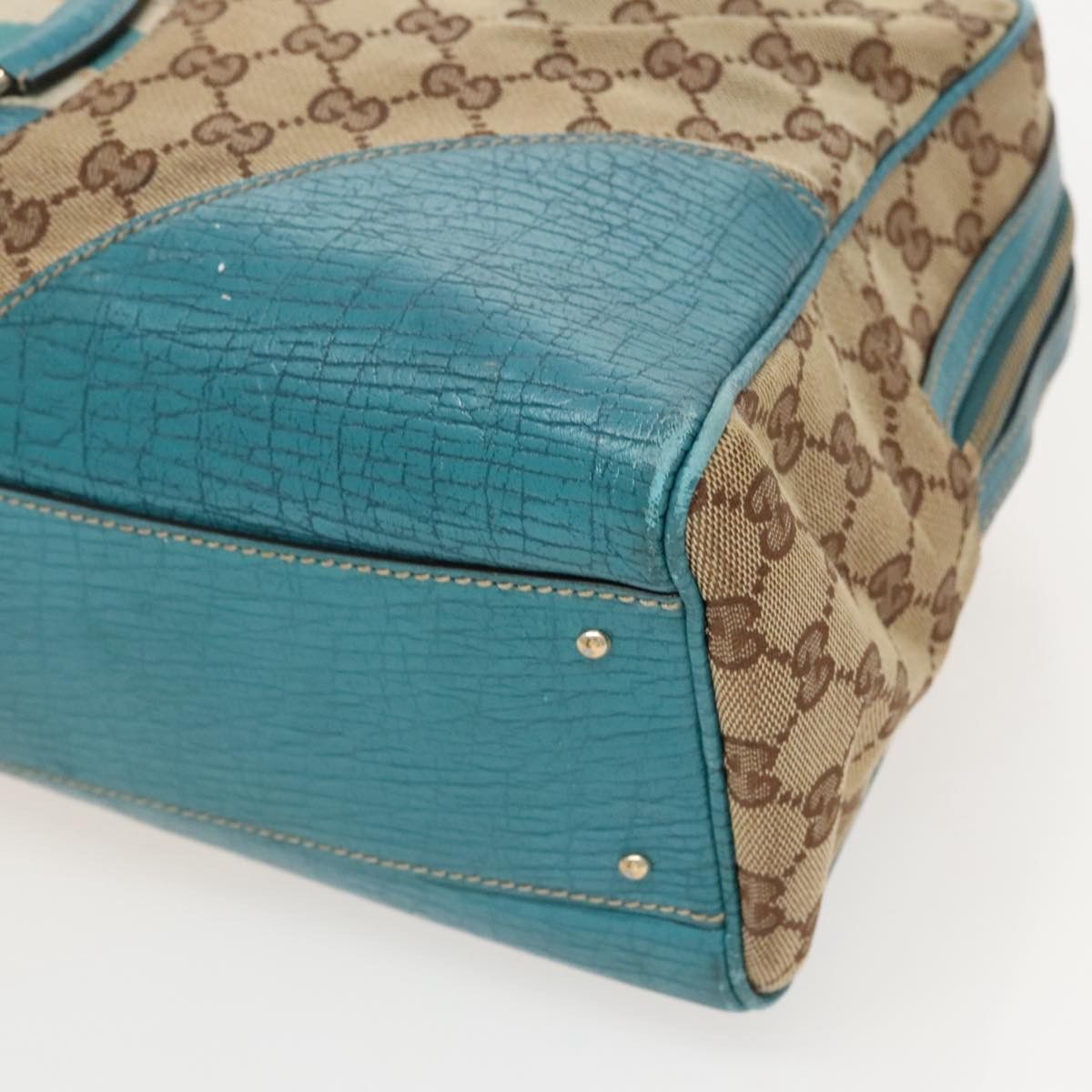 Gucci Horsebit Beige Canvas Tote Bag (Pre-Owned) Size ONE SIZE - 7 Thumbnail