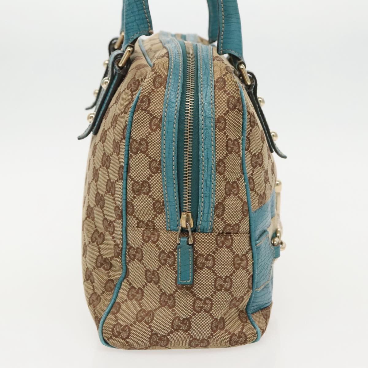Gucci Horsebit Beige Canvas Tote Bag (Pre-Owned) Size ONE SIZE - 3 Thumbnail