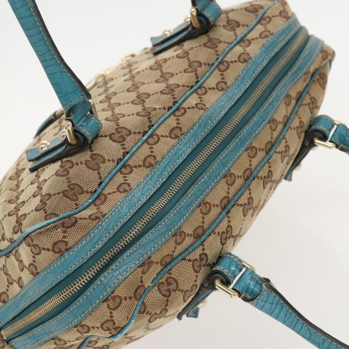 Gucci Horsebit Beige Canvas Tote Bag (Pre-Owned) Size ONE SIZE - 17 Thumbnail