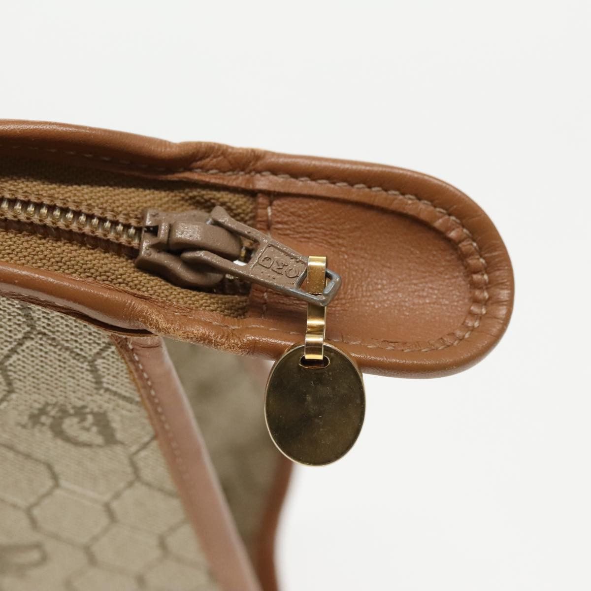 Dior Honeycomb Beige Canvas Clutch Bag (Pre-Owned) Size ONE SIZE - 9 Thumbnail