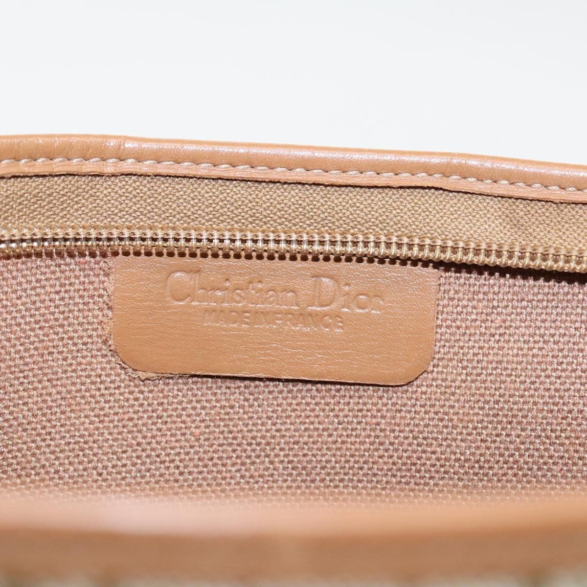 Dior Honeycomb Beige Canvas Clutch Bag (Pre-Owned) Size ONE SIZE - 11 Thumbnail