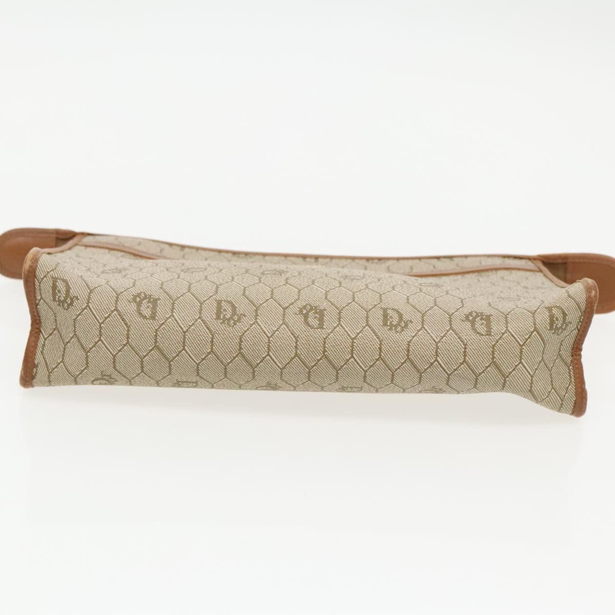 Dior Honeycomb Beige Canvas Clutch Bag (Pre-Owned) Size ONE SIZE - 14 Thumbnail