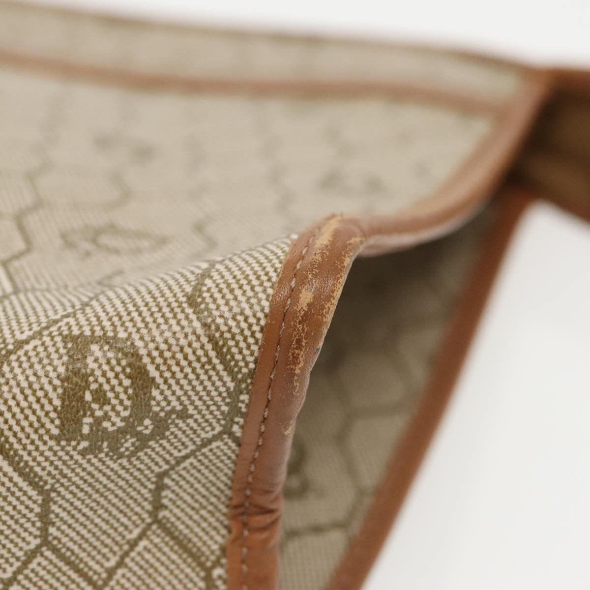 Dior Honeycomb Beige Canvas Clutch Bag (Pre-Owned) Size ONE SIZE - 5 Thumbnail