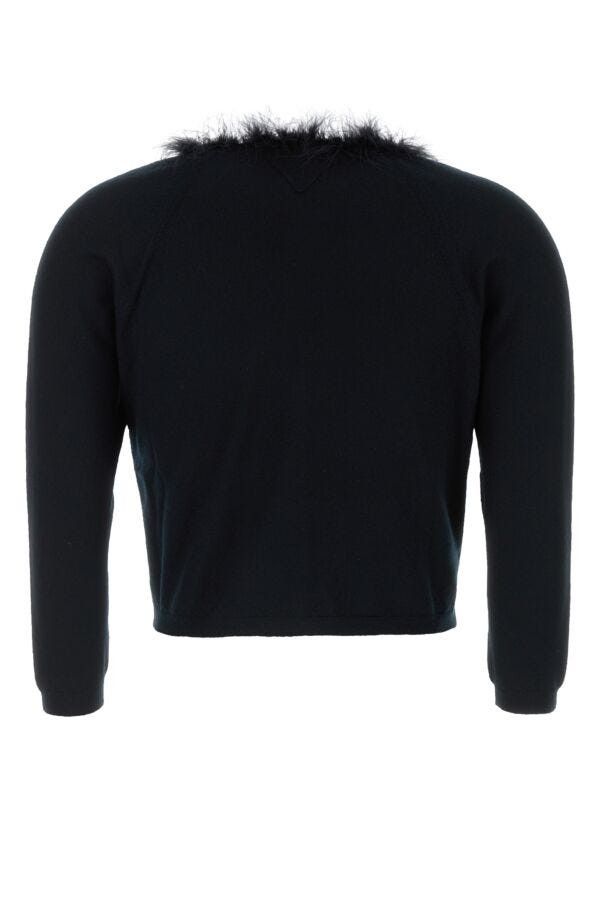 Prada Black Cashmere Cardigan Size M / US 6-8 / IT 42-44 - 4 Thumbnail