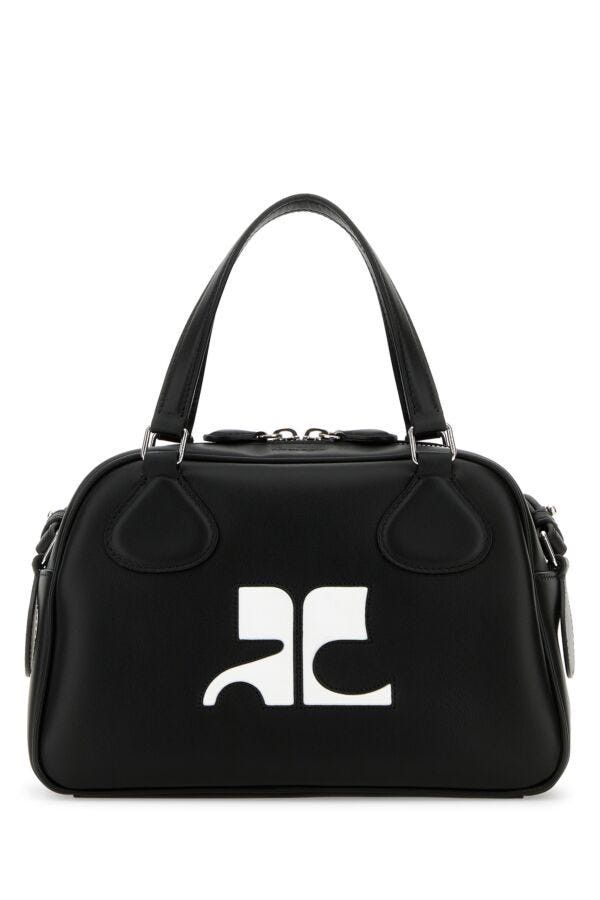 Courreges Black Leather Reedition Handbag Size ONE SIZE - 3 Thumbnail