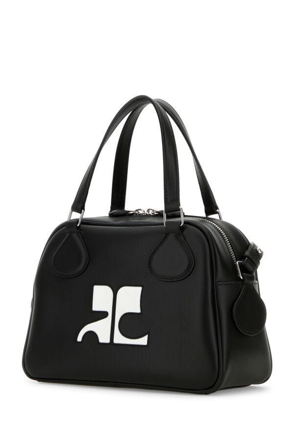 Courreges Black Leather Reedition Handbag Size ONE SIZE - 4 Thumbnail