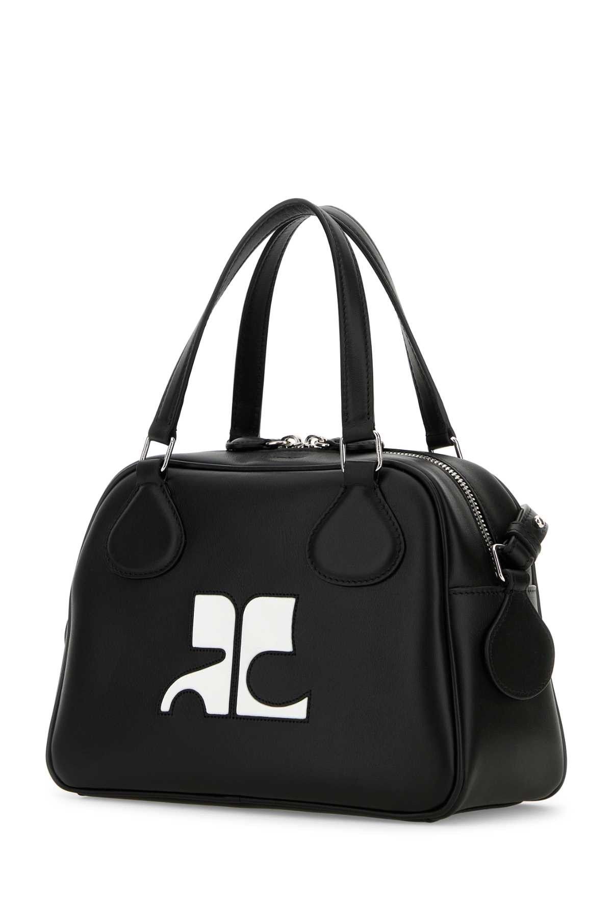 Courreges Black Leather Reedition Handbag Size ONE SIZE - 2 Thumbnail