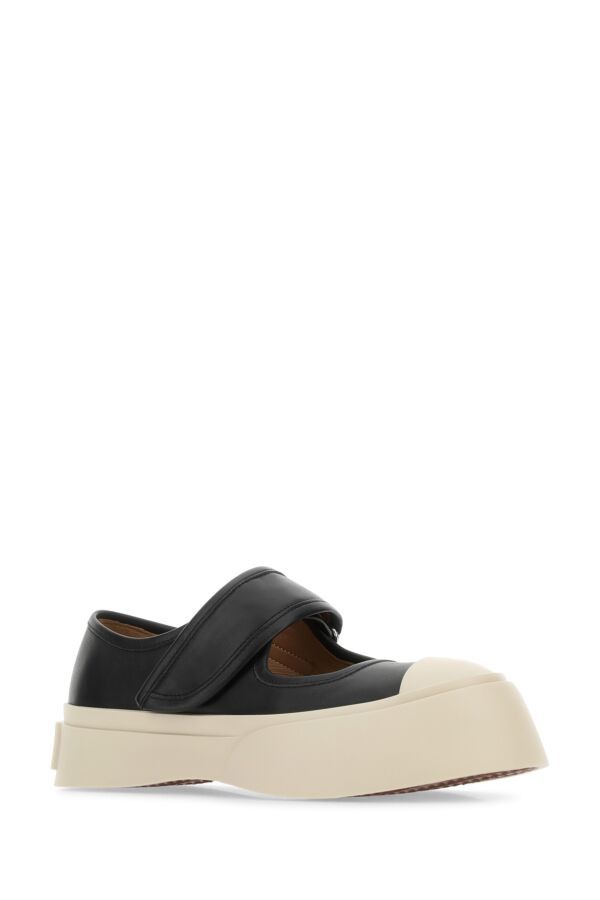 Marni Black Leather Mary Jane Sneakers Size US 6 / IT 36 - 4 Thumbnail