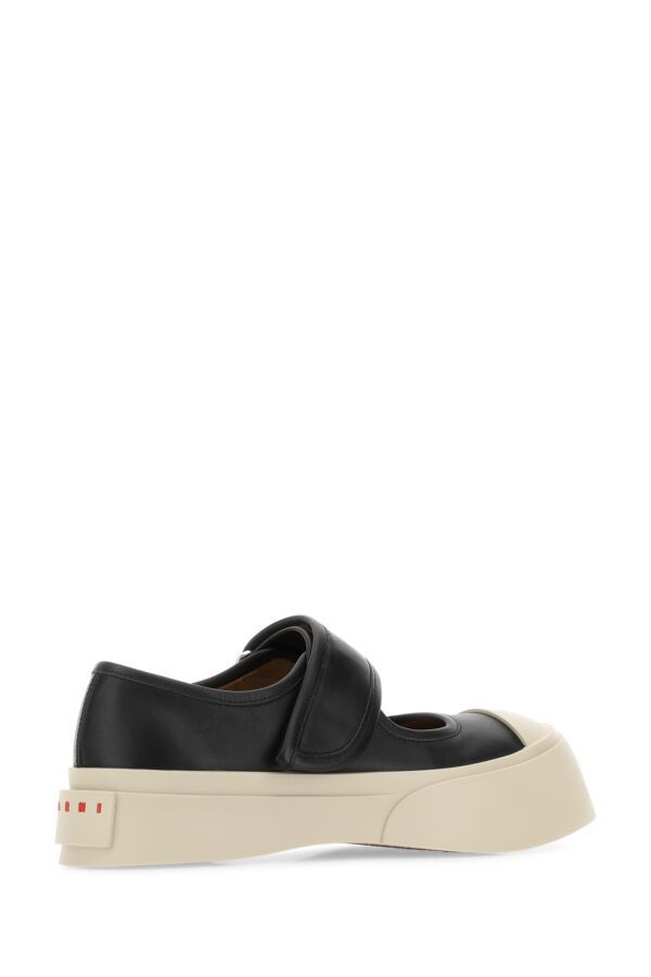 Marni Black Leather Mary Jane Sneakers Size US 7 / IT 37 - 5 Thumbnail