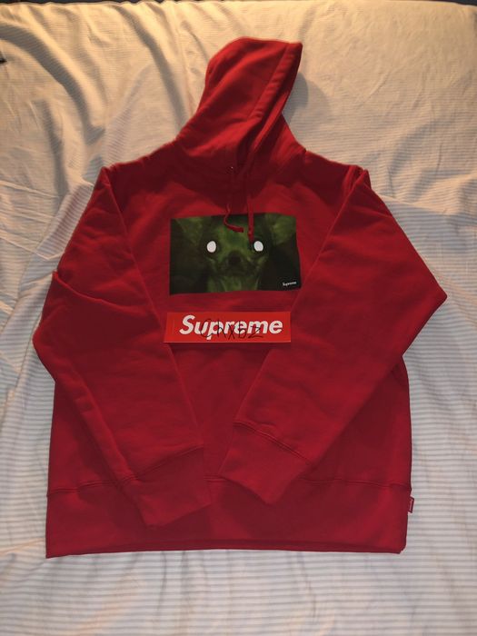 Supreme Chris Cunningham Chihuahua Hooded Sweatshirt Red | Grailed