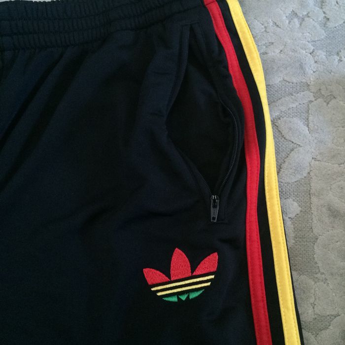 Adidas Rasta Stripe Athletic Pants Grailed