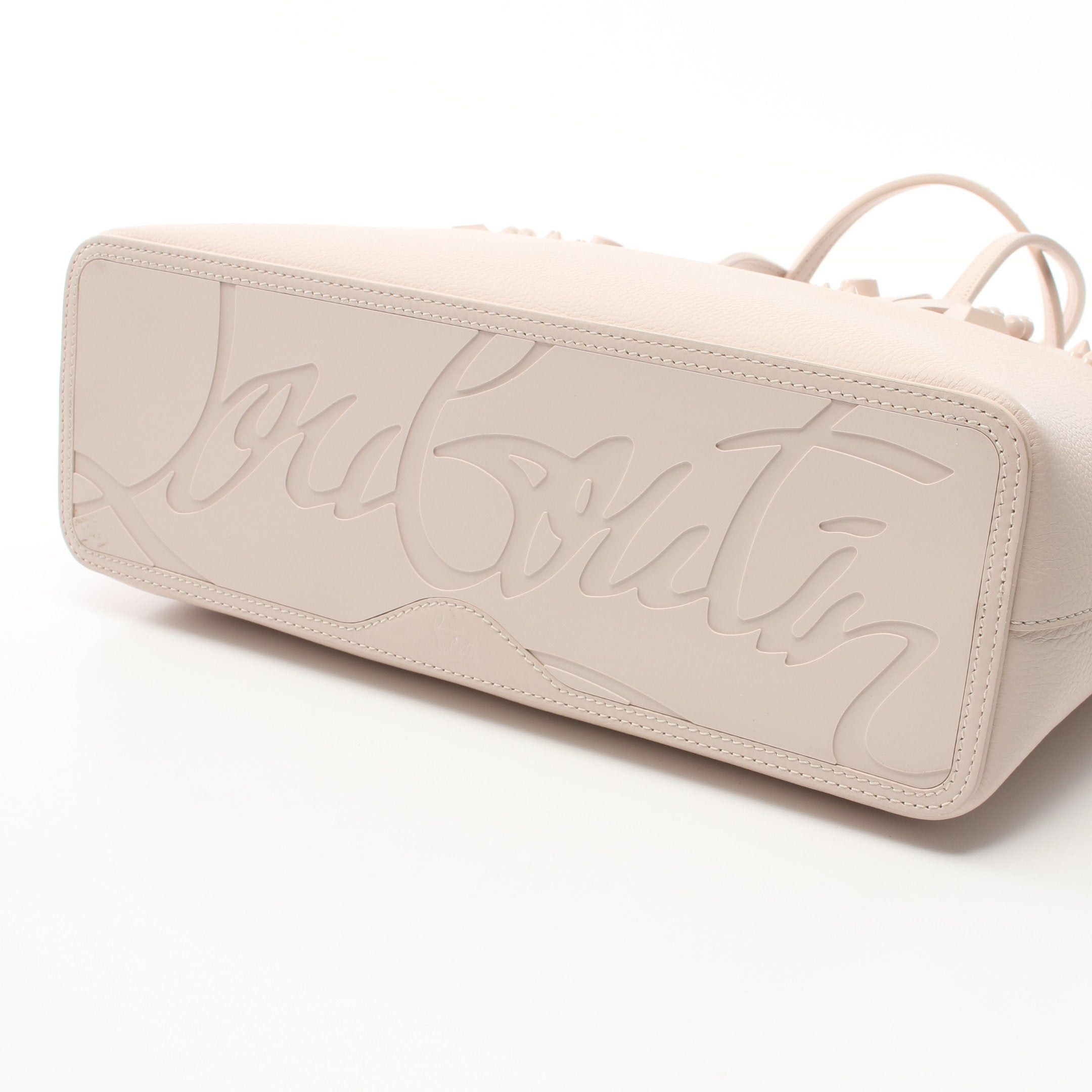 Christian Louboutin Christian Louboutin Cabata Shoulder Bag Tote Leather Pink Beige Size ONE SIZE - 9 Thumbnail