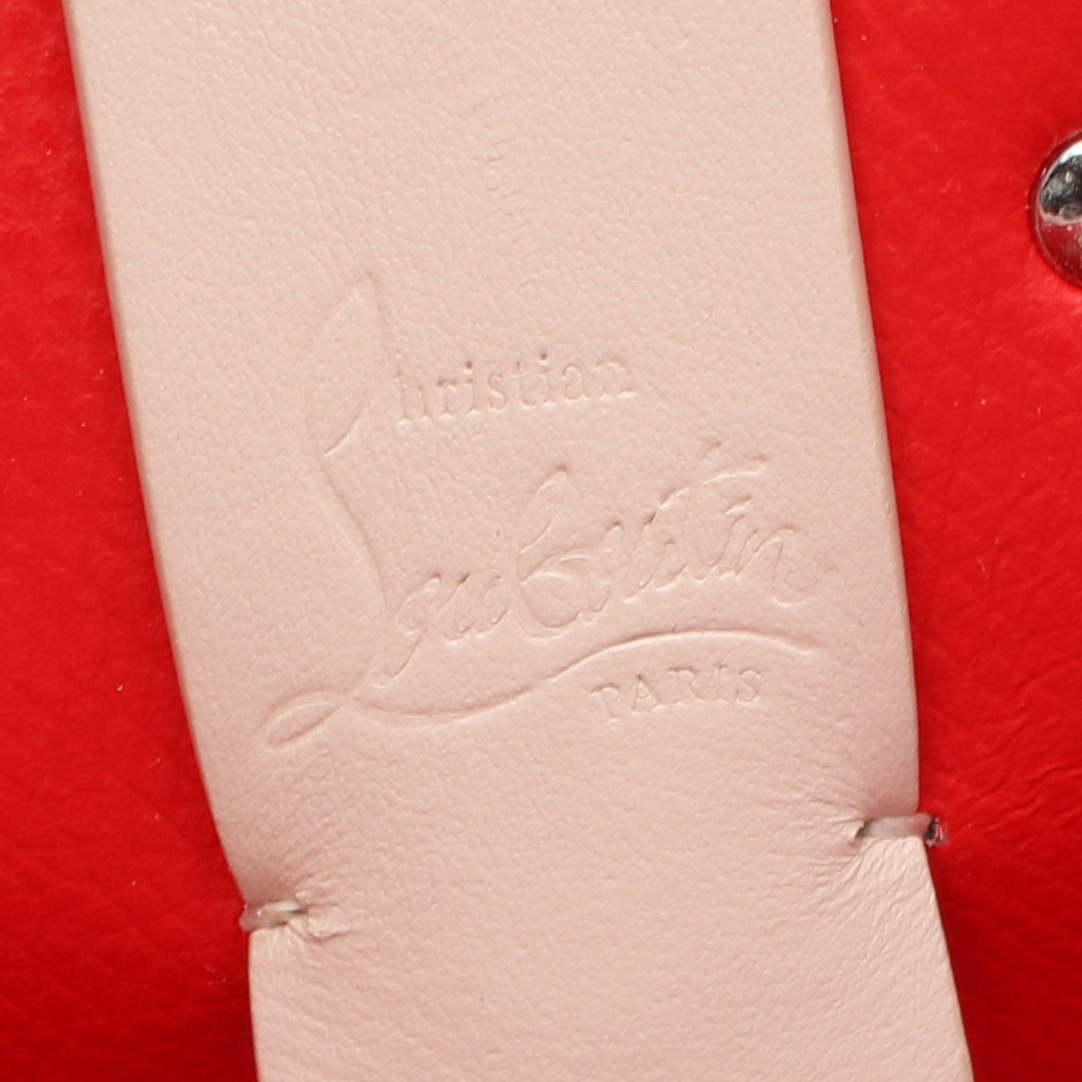 Christian Louboutin Christian Louboutin Cabata Shoulder Bag Tote Leather Pink Beige Size ONE SIZE - 4 Thumbnail
