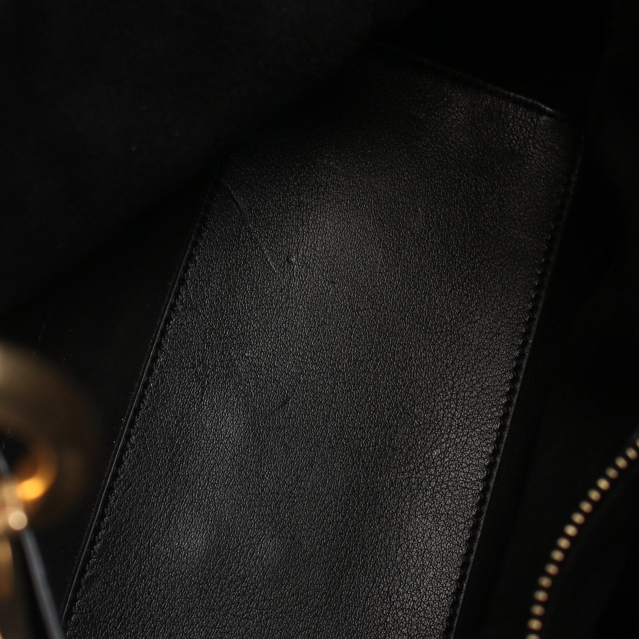 Dior Dior Lady Dior Canage Handbag Leather Black Studs Size ONE SIZE - 6 Thumbnail