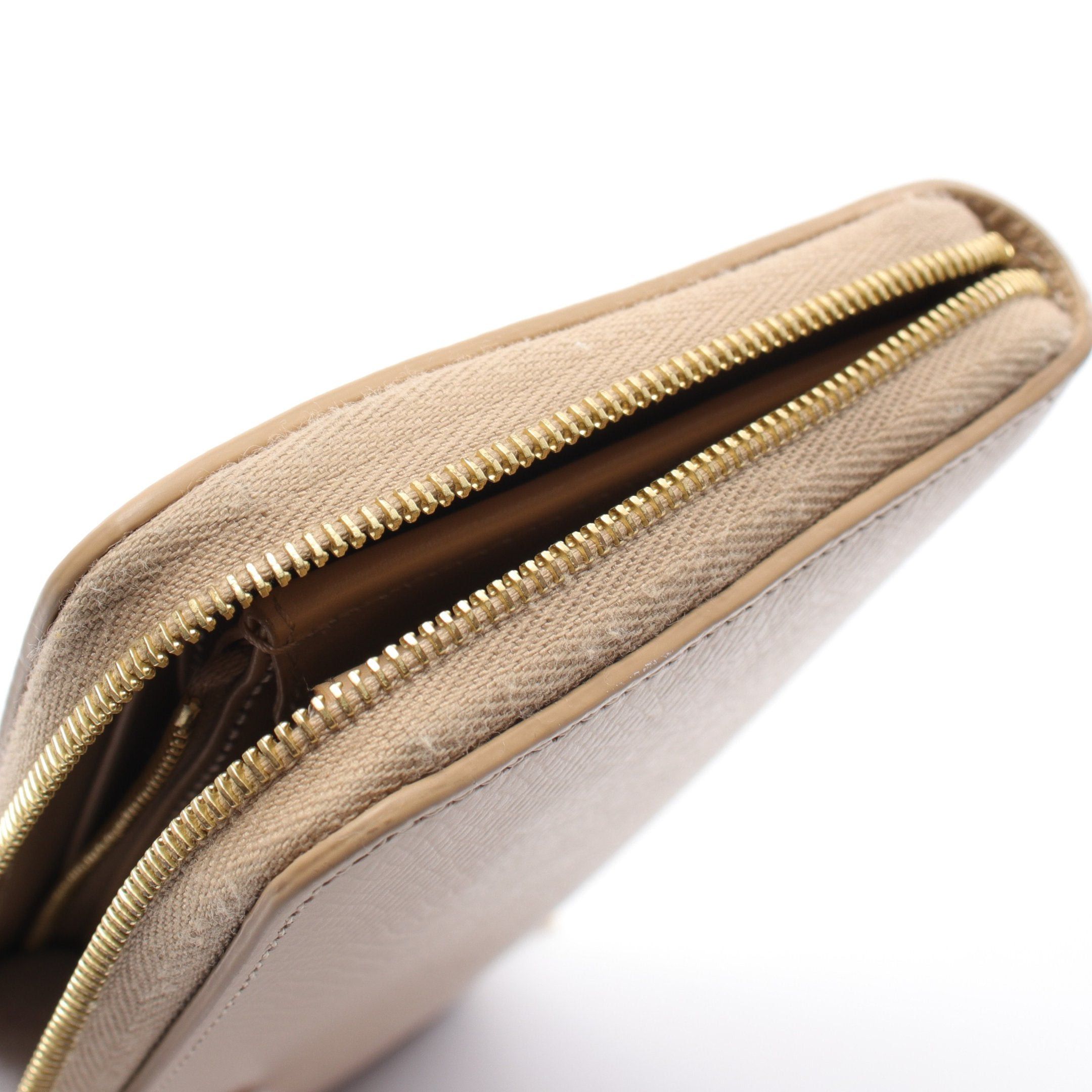 Celine Celine Large Zipped Wallet Round Zipper Long Leather Beige Size ONE SIZE - 8 Thumbnail