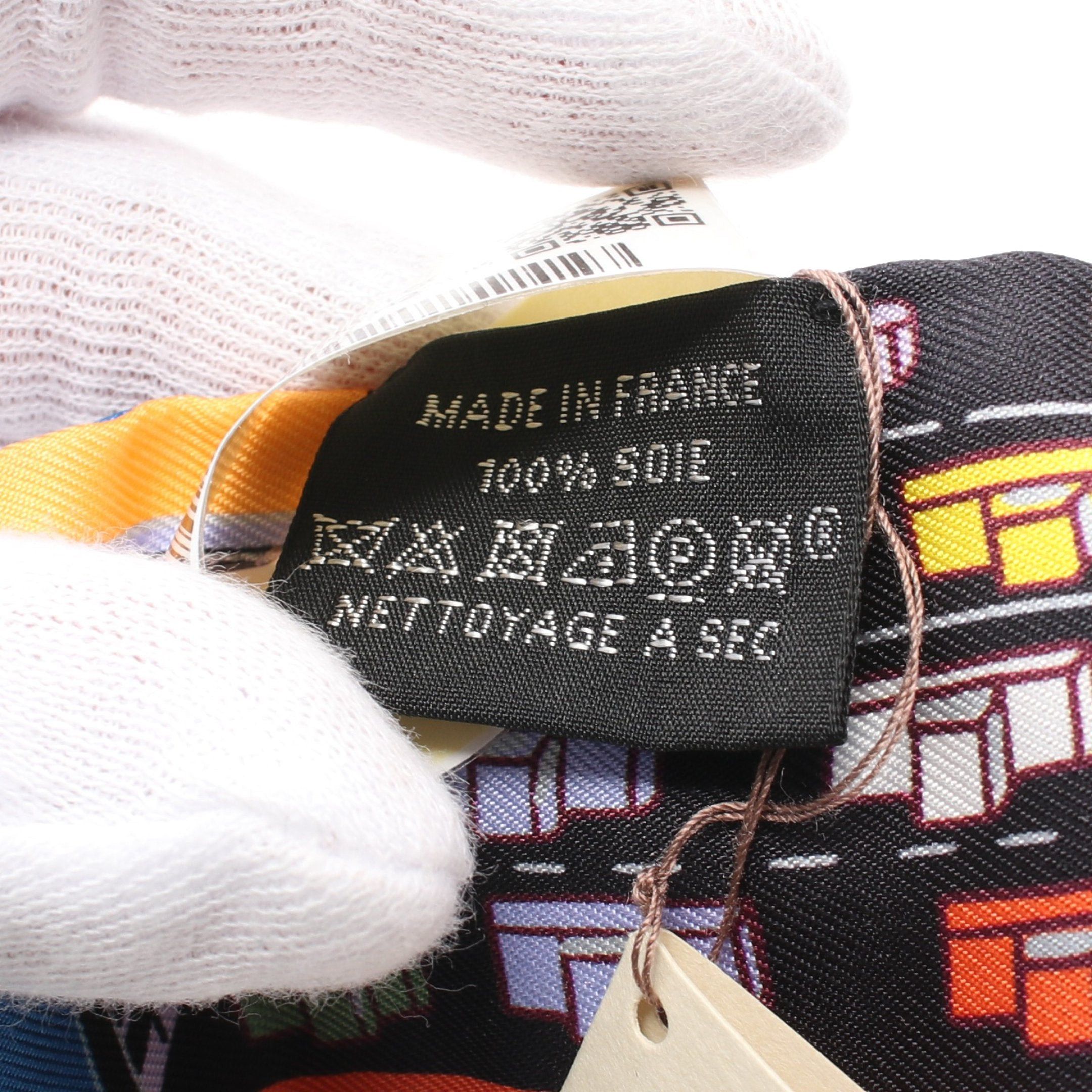 Hermes Hermes Twilly Pantin City Ribbon Scarf Silk Multicolor Size ONE SIZE - 3 Thumbnail