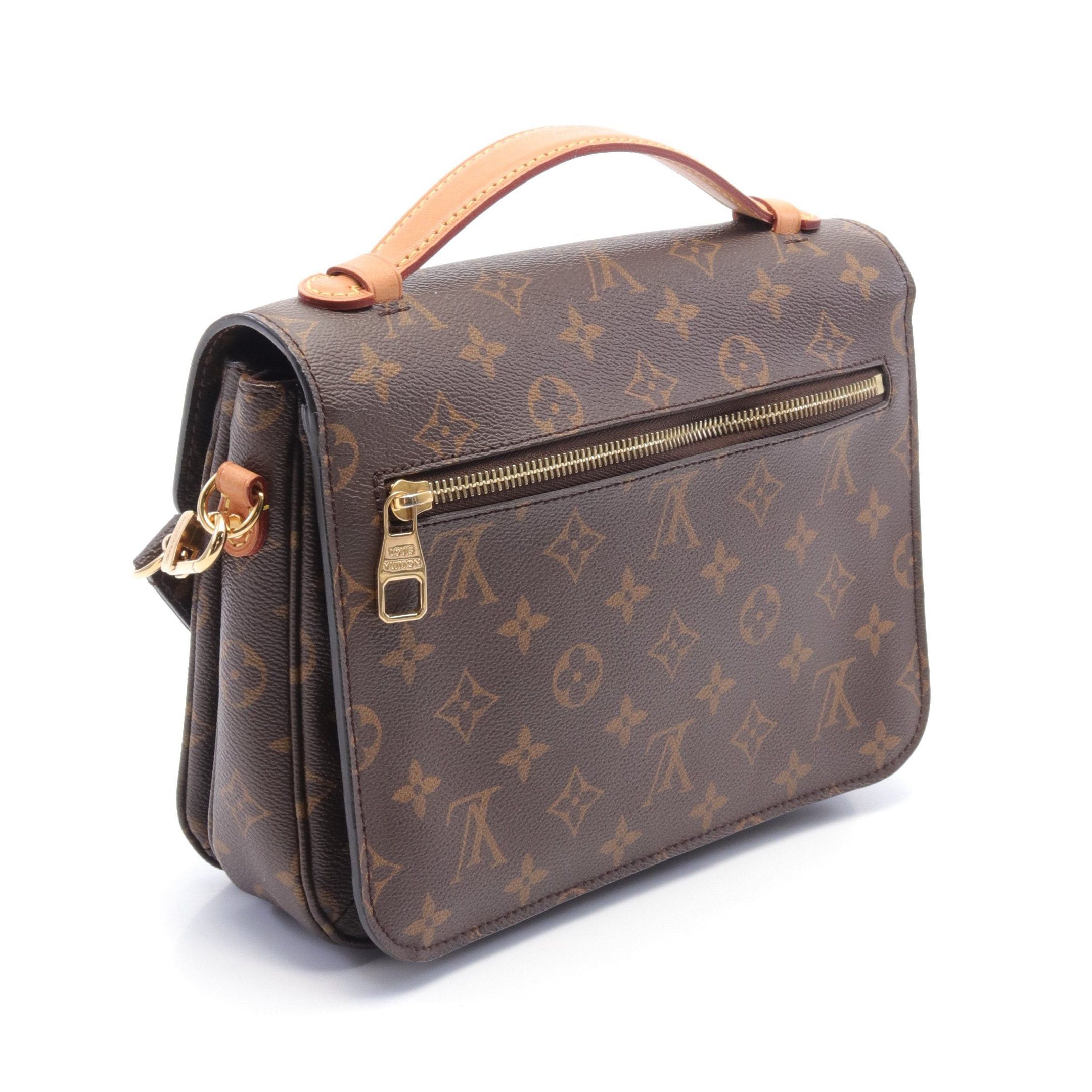 Louis Vuitton Louis Vuitton Pochette Metis Mm Monogram Handbag Leather Brown Size ONE SIZE - 2 Thumbnail