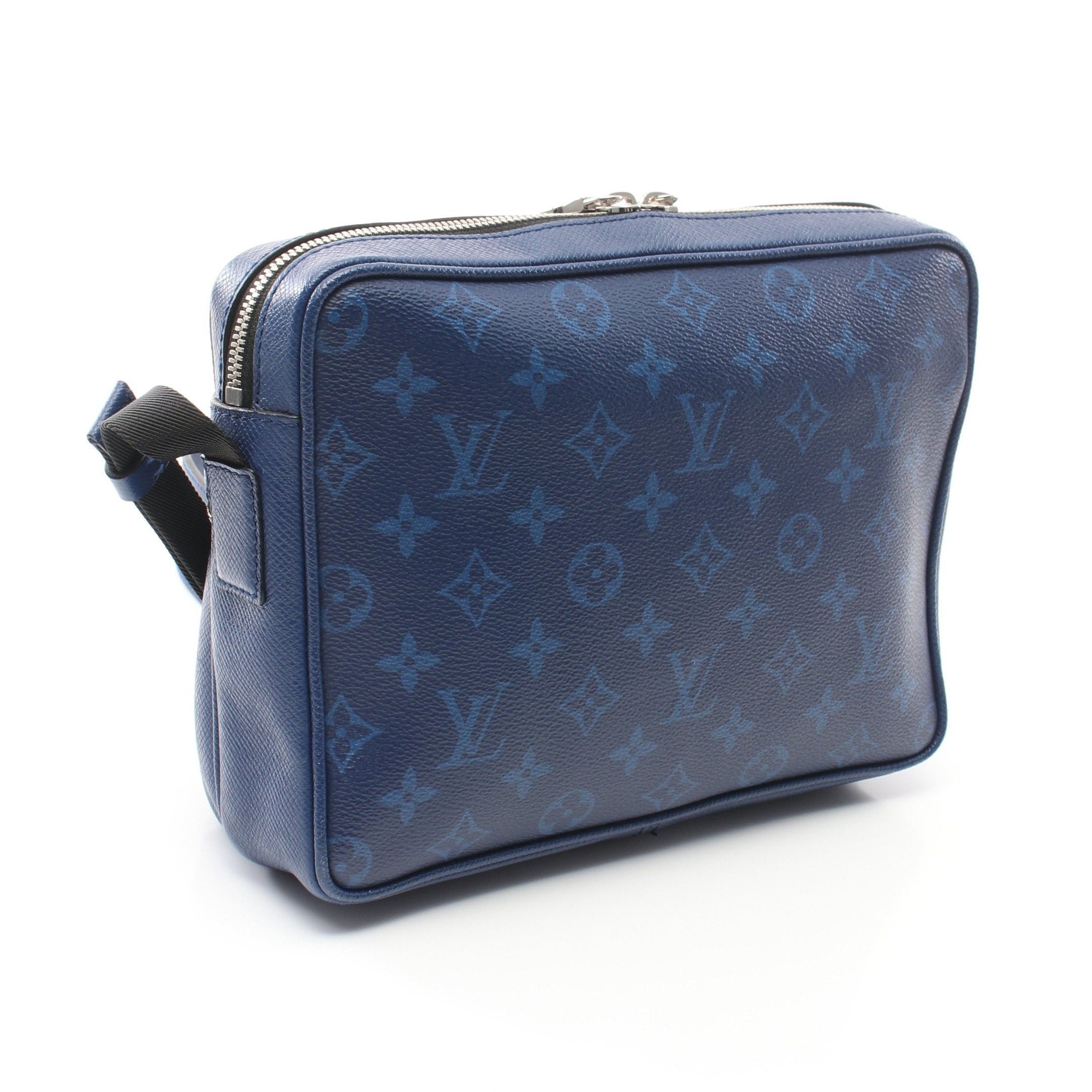 Louis Vuitton Louis Vuitton Outdoor Messenger Pm Taigarama Cobalt Shoulder Bag Leather Blue Size ONE SIZE - 2 Thumbnail