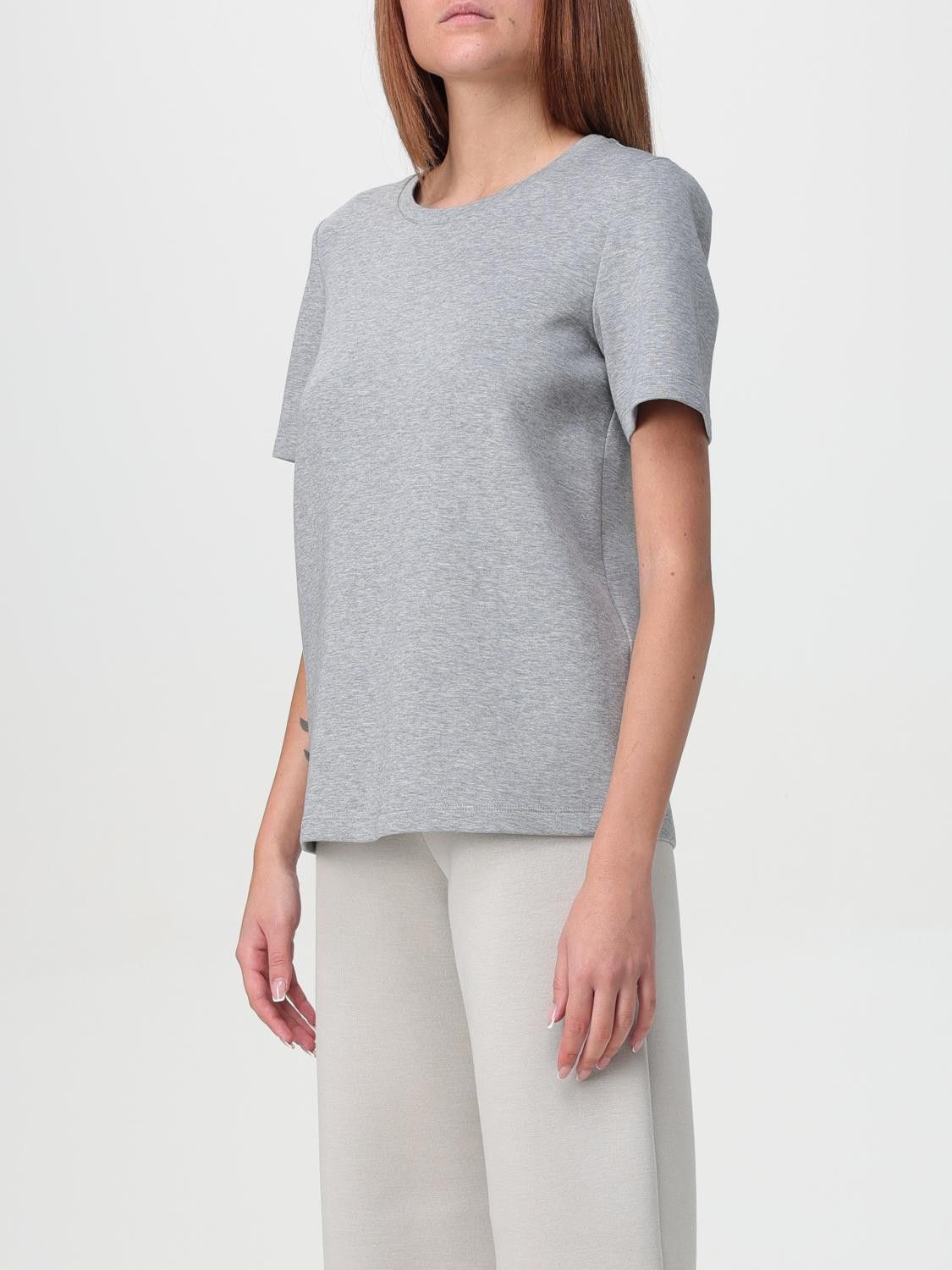 Max Mara Max Mara T-Shirt Woman Grey Size S / US 4 / IT 40 - 4 Thumbnail