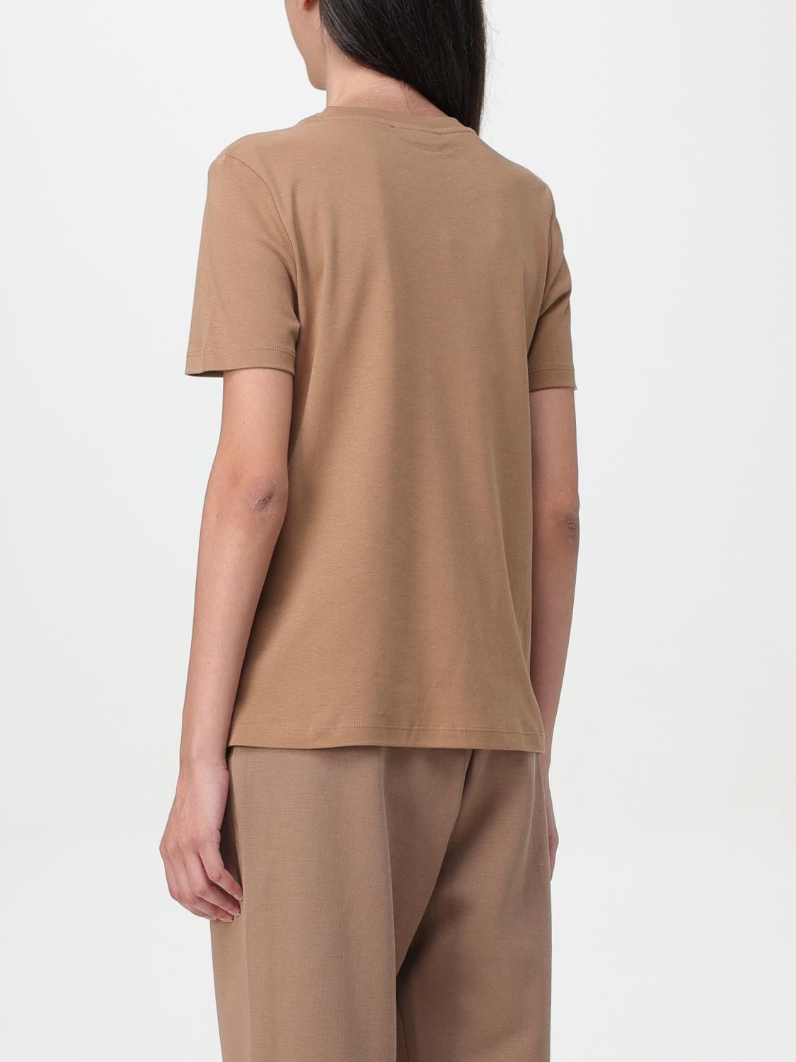 Max Mara Max Mara T-Shirt Woman Beige Size S / US 4 / IT 40 - 3 Thumbnail
